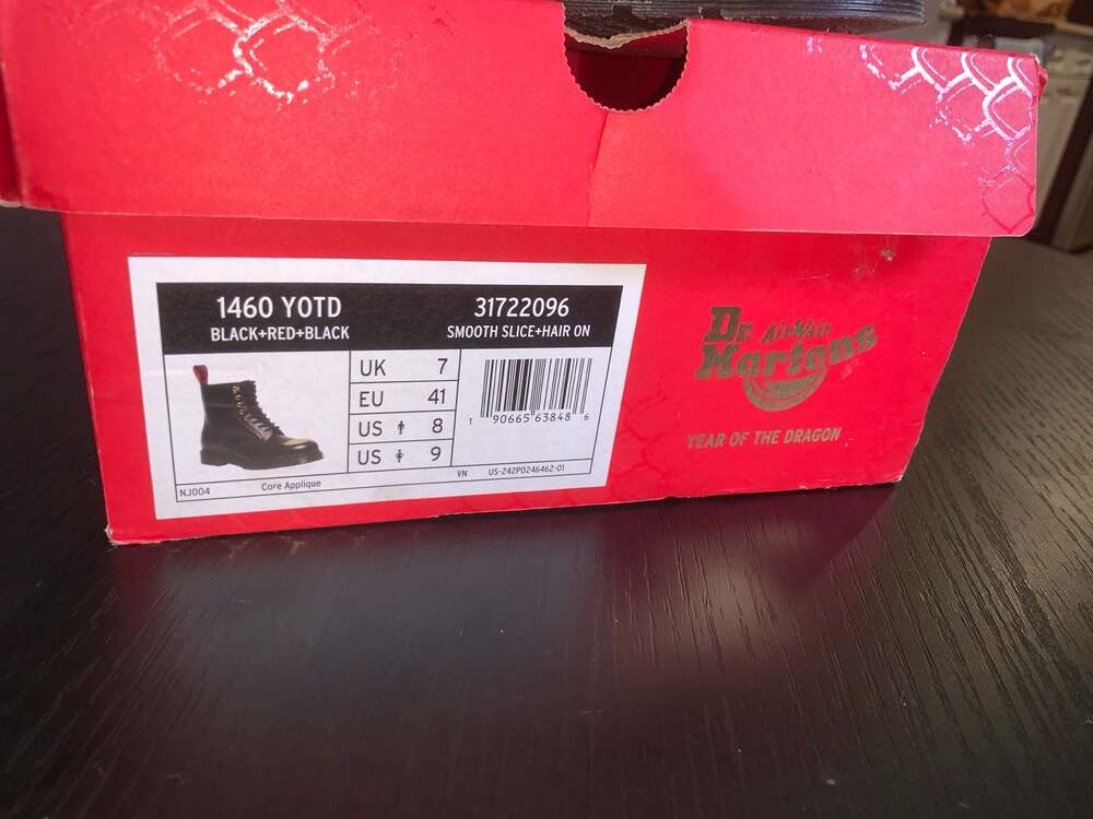 Dr. Martens 1460 Year of the Dragon (YOTD) Smooth Slice + Hair On Boots - Picture 3 of 5